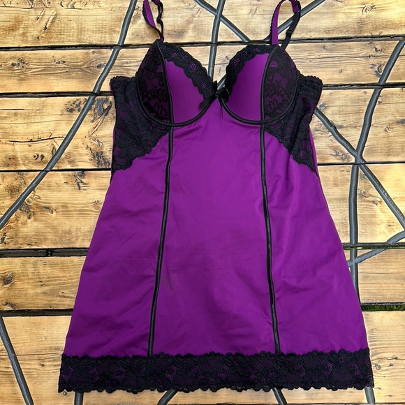 La Vie En Rose Purple Babydoll - Picture 1 of 4